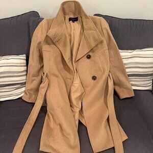 Ann Taylor Wool Blend Belted Double Breasted Coat